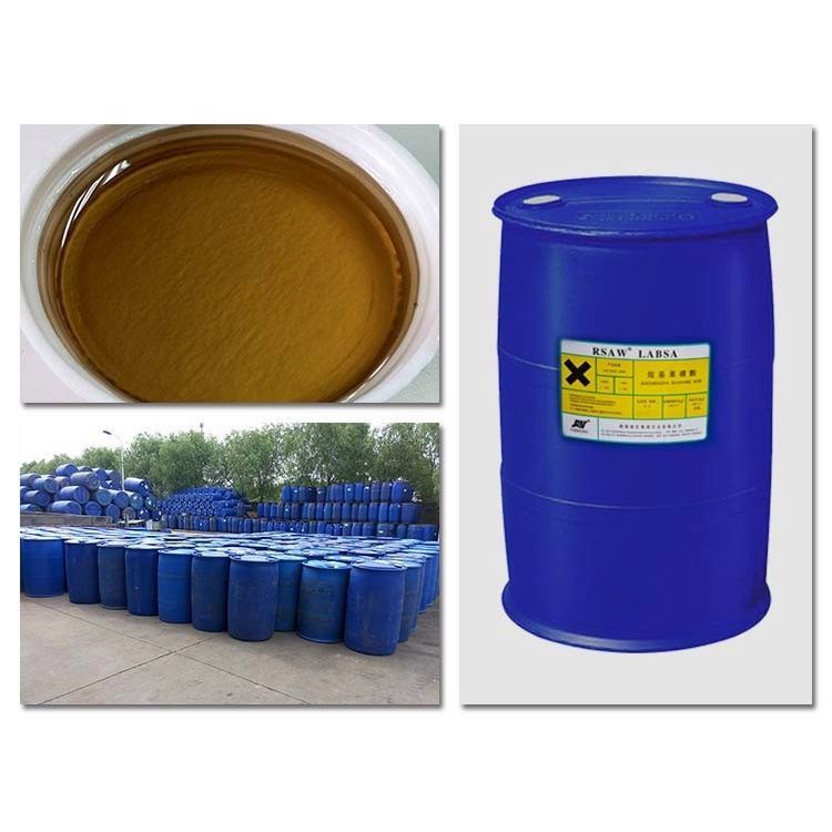 Acide sulfonique, acide alkylbenzène sulfonique linéaire (LABSA), acide sulfonique de LICHEN AOWEI - matières premières pour les détergents3 Acide alkylbenzènesulfonique linéaire (LABSA) 96%