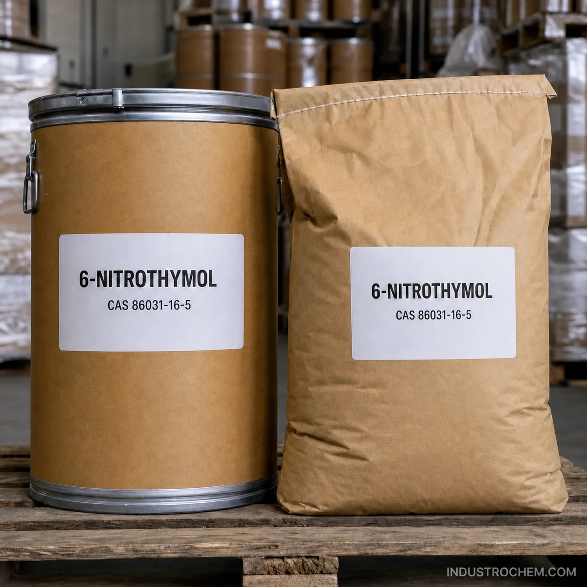 تعبئة 6-نيتروثيمول للأغراض الصناعية 6-Nitrothymol CAS 86031-16-5