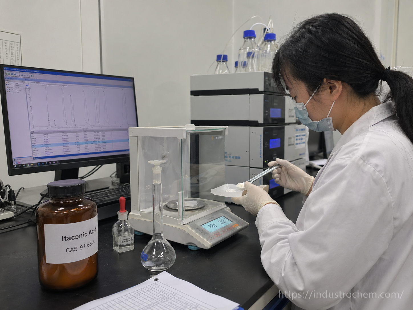 حمض الإيتاكونيك CAS 97-65-4-2 حمض الإيتاكونيك CAS 97-65-4