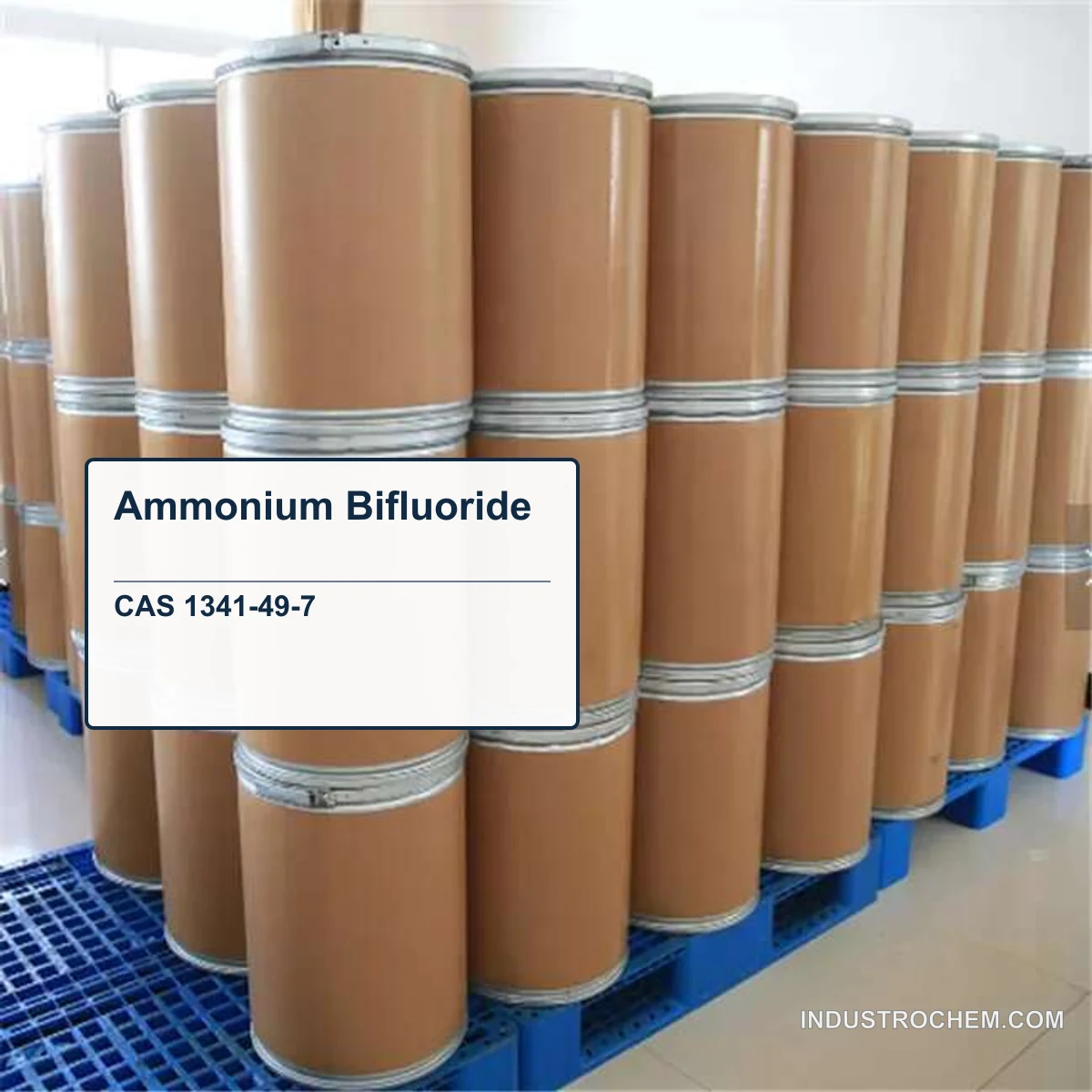 صورة لتغليف ثنائي فلوريد الأمونيوم بيفلوريد الأمونيوم CAS 1341-49-7