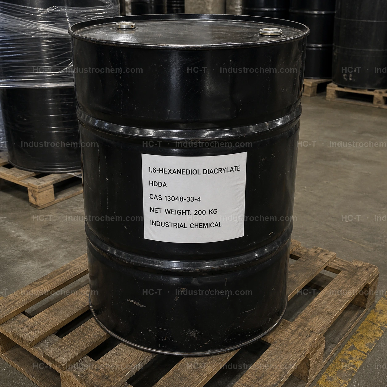 1,6-Hexanediol diacrylate HDDA CAS 13048-33-4 in a 200 kg steel drum