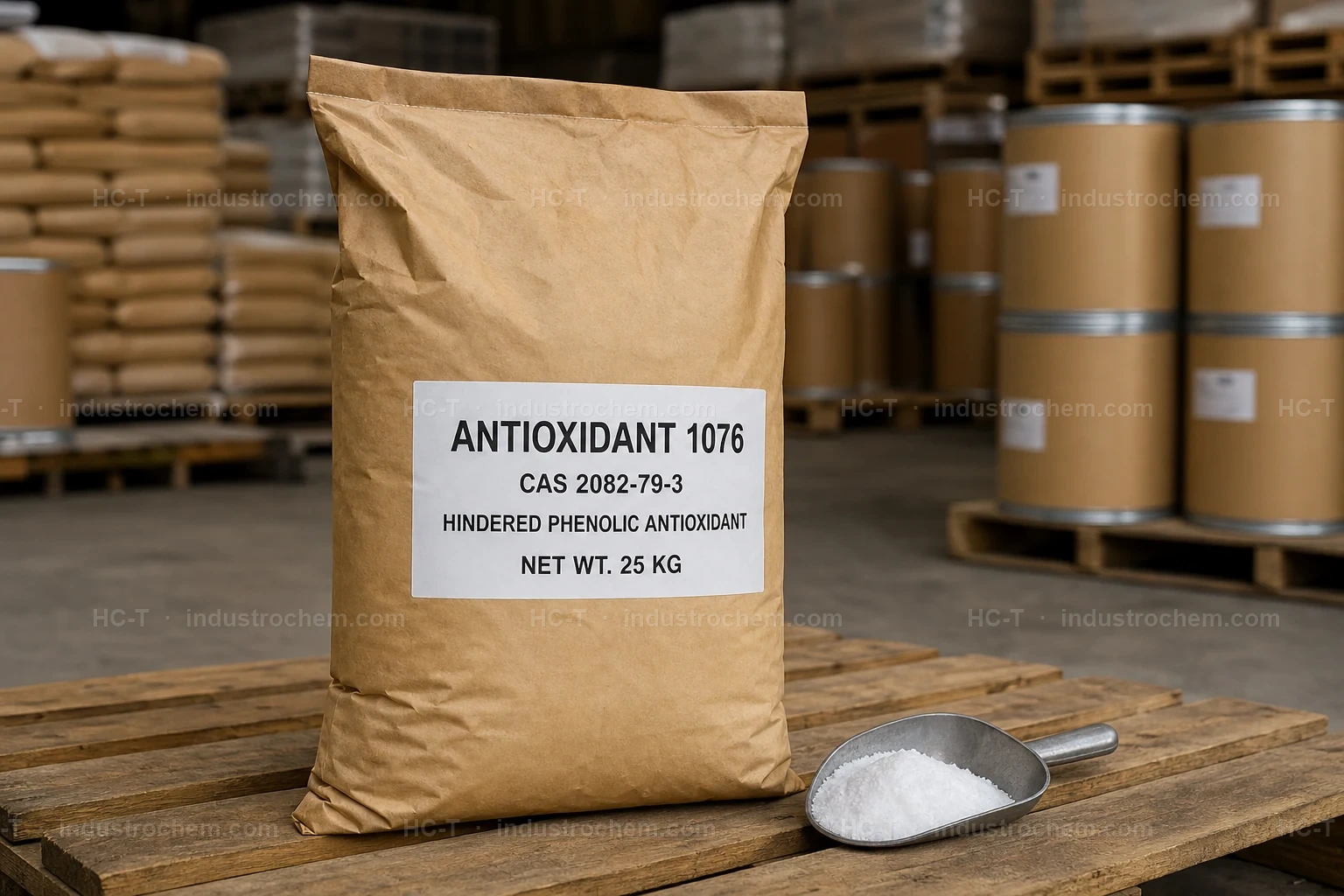 Antioxidant 1076 CAS 2082-79-3 industrial packaging