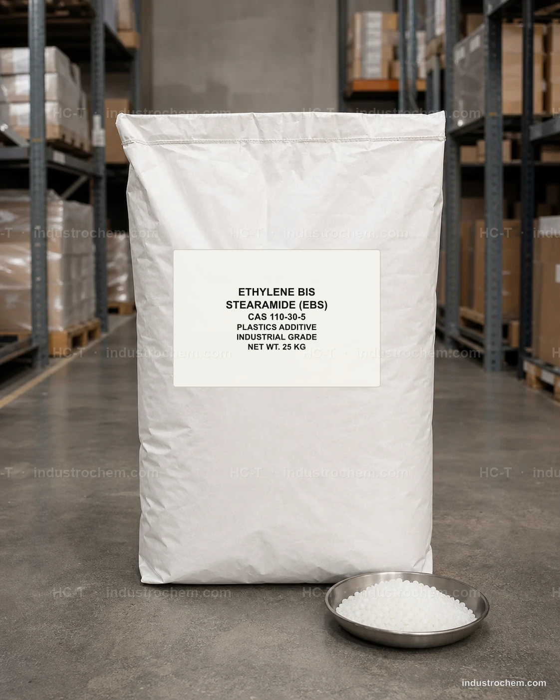 Ethylene bis stearamide EBS CAS 110-30-5 in industrial packaging
