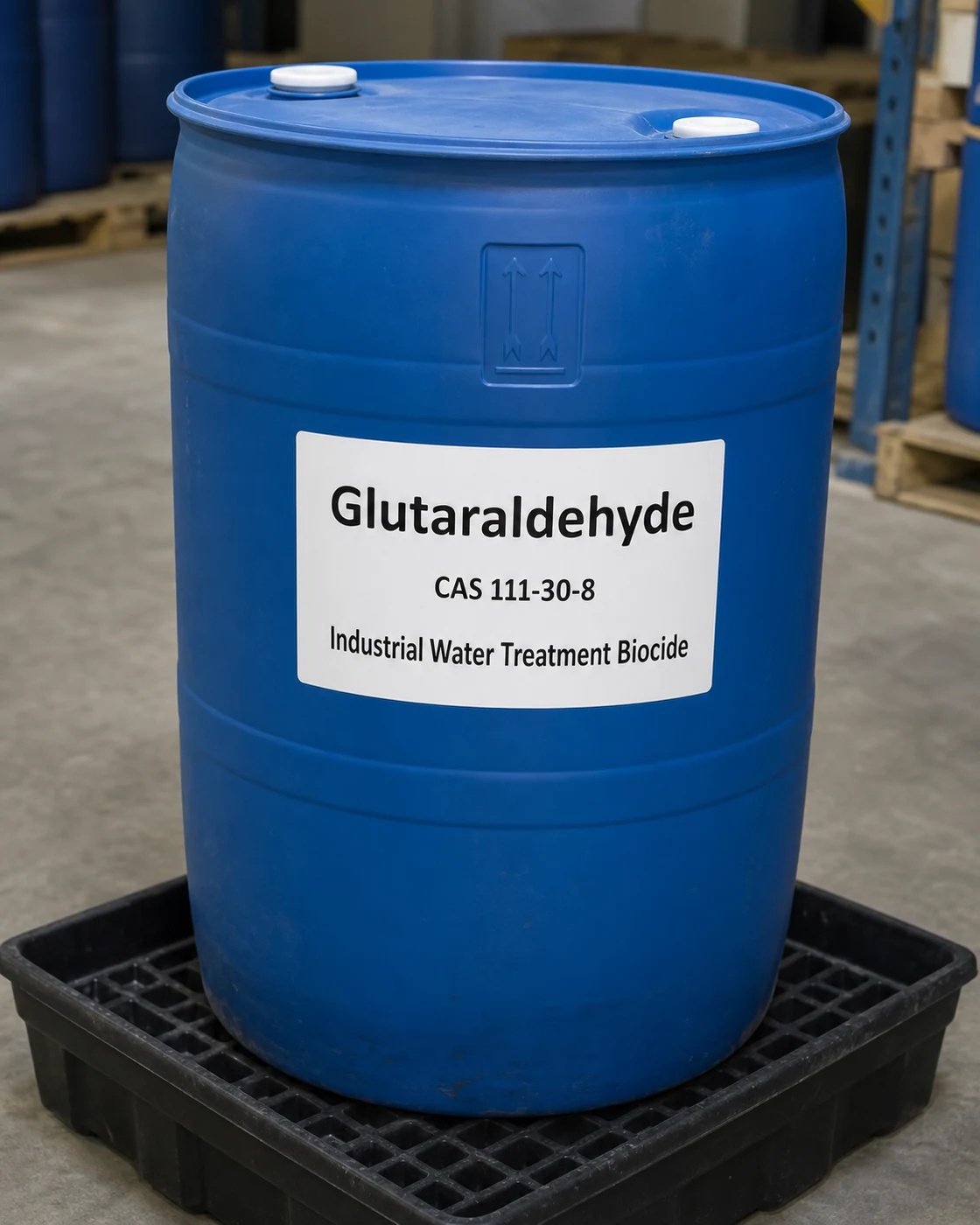 Glutaraldehyde CAS 111-30-8 industrial water treatment biocide aqueous solution in HDPE drum Glutaraldehyde CAS 111-30-8