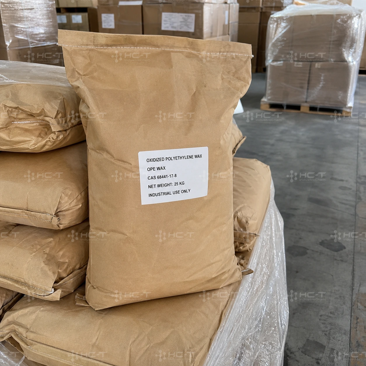 Oxidized Polyethylene Wax OPE Wax CAS 68441-17-8 25 kg industrial bag on pallet