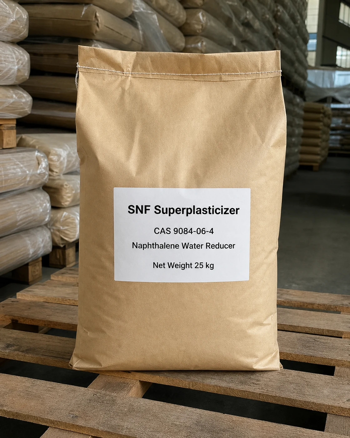 SNF CAS 9084-06-4 naphthalene superplasticizer concrete water reducer powder in industrial bag SNF CAS 9084-06-4 naphthalene superplasticizer concrete water reducer powder in industrial bag