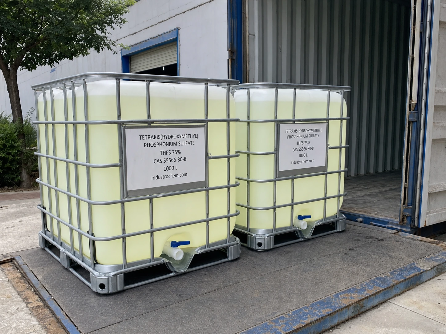tetrakis-hydroxymethyl-phosphonium-sulfate-thps-cas-55566-30-8-1000l-ibc Tetrakis(hydroxymethyl)phosphonium Sulfate (THPS) CAS 55566-30-8