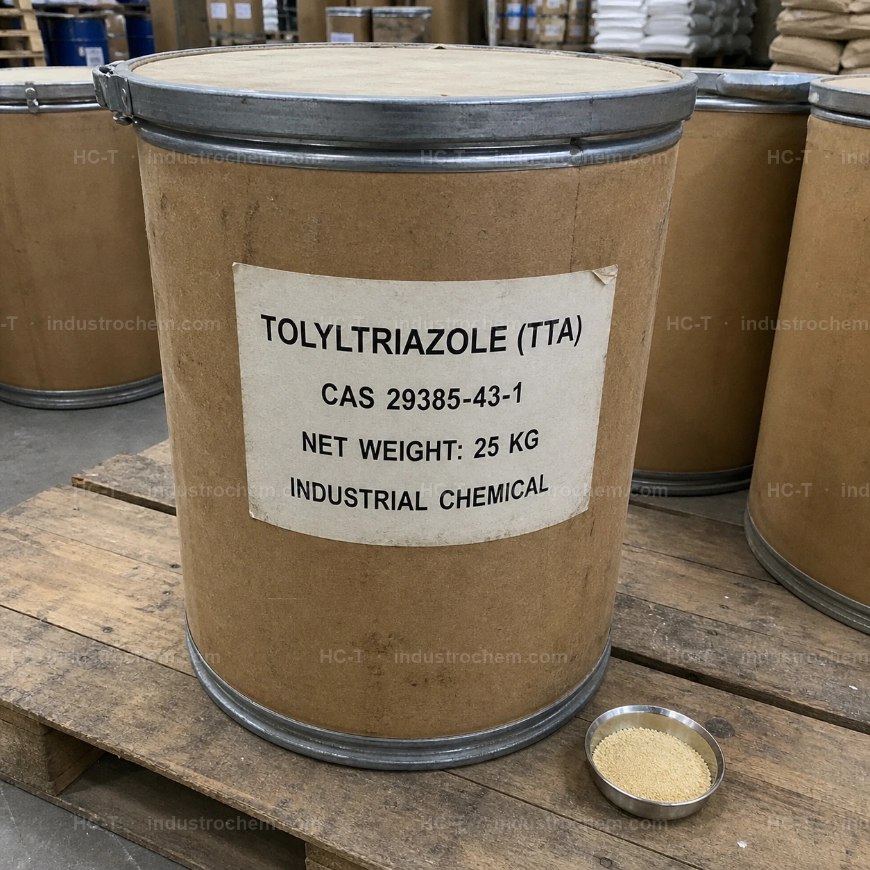Tolyltriazole TTA CAS 29385-43-1 in a 25 kg fibre drum