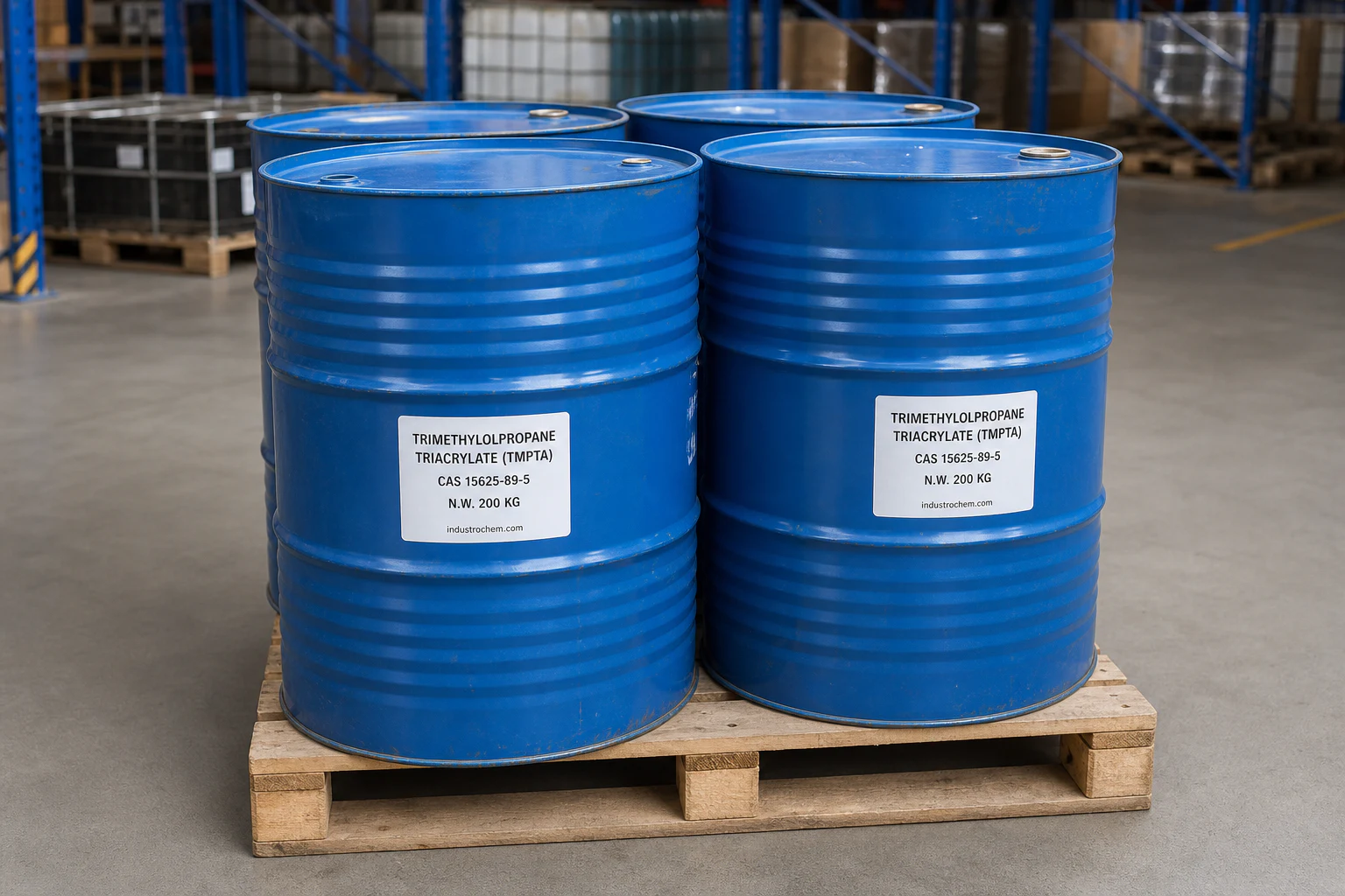 Trimethylolpropane Triacrylate (TMPTA) 200 kg steel drums Trimethylolpropane Triacrylate (TMPTA) CAS 15625-89-5