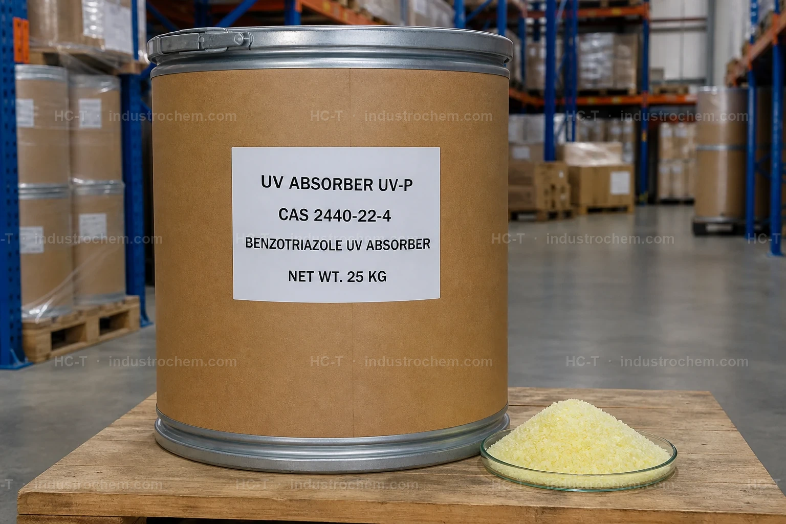UV absorber UV-P CAS 2440-22-4 industrial packaging
